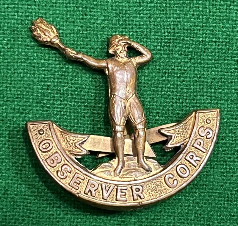 Observer Corps Officer Cap Badge.