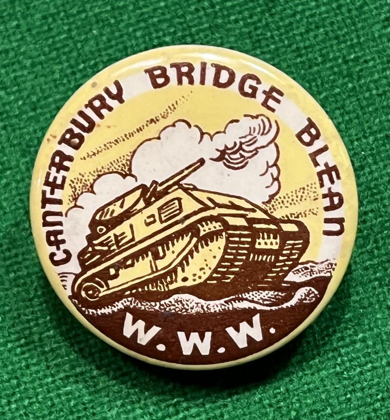 Canterbury Bridge Blean War Weapons Week badge.