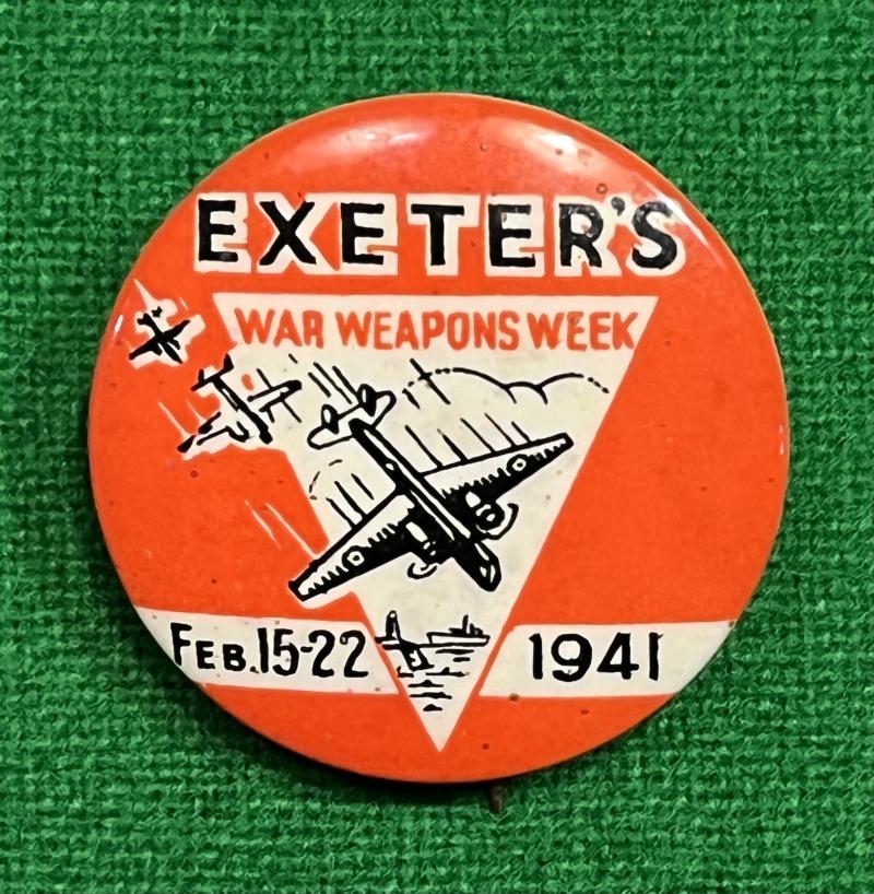 Exeter War Weapons Week badge.