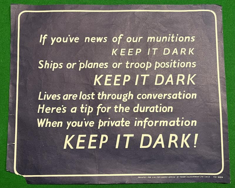 ' Keep it Dark ' Poster.