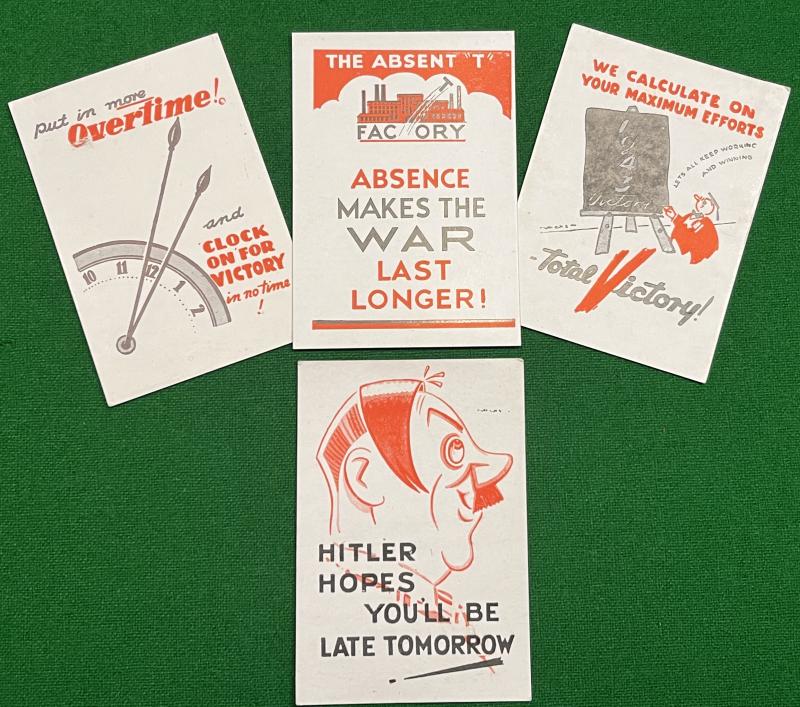 Industrial Propaganda Cards - Absenteeism.