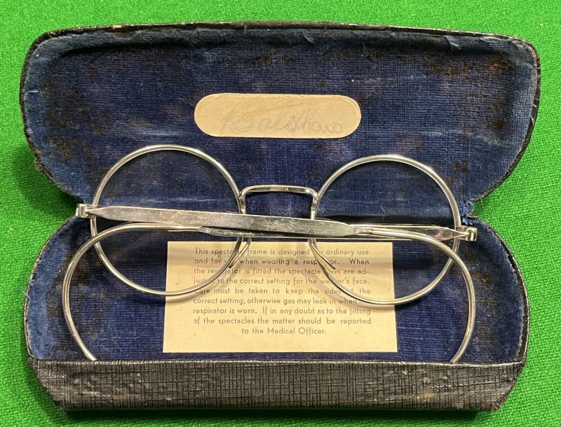 WW2 British Anti-Gas Spectacles.