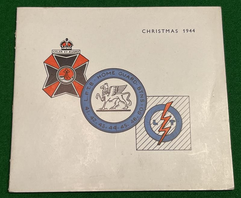 London Transport Home Guard Christmas card.