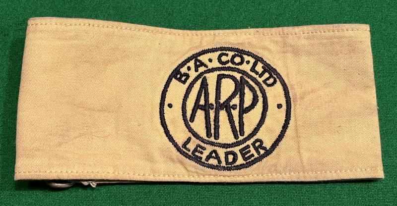 Bristol Aircraft A.R.P. Leader armband.