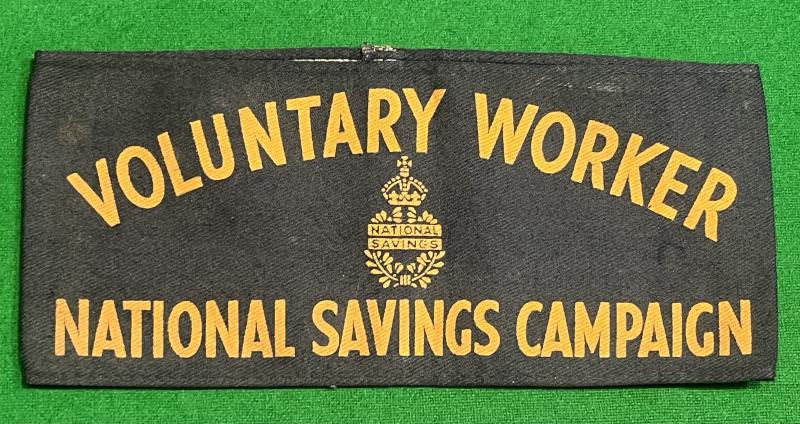 National Savings Voluntary Worker Armband.