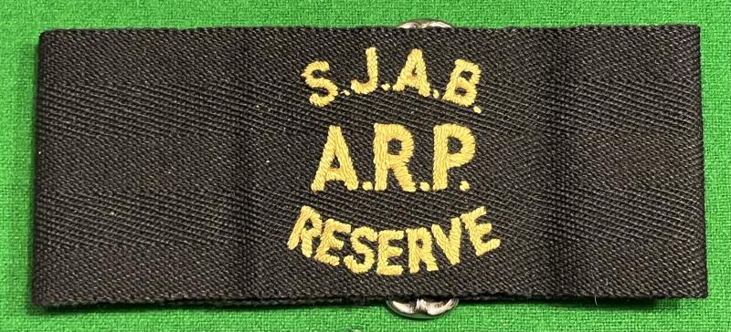 St.John Ambulance Brigade A.R.P. Reserve armband.