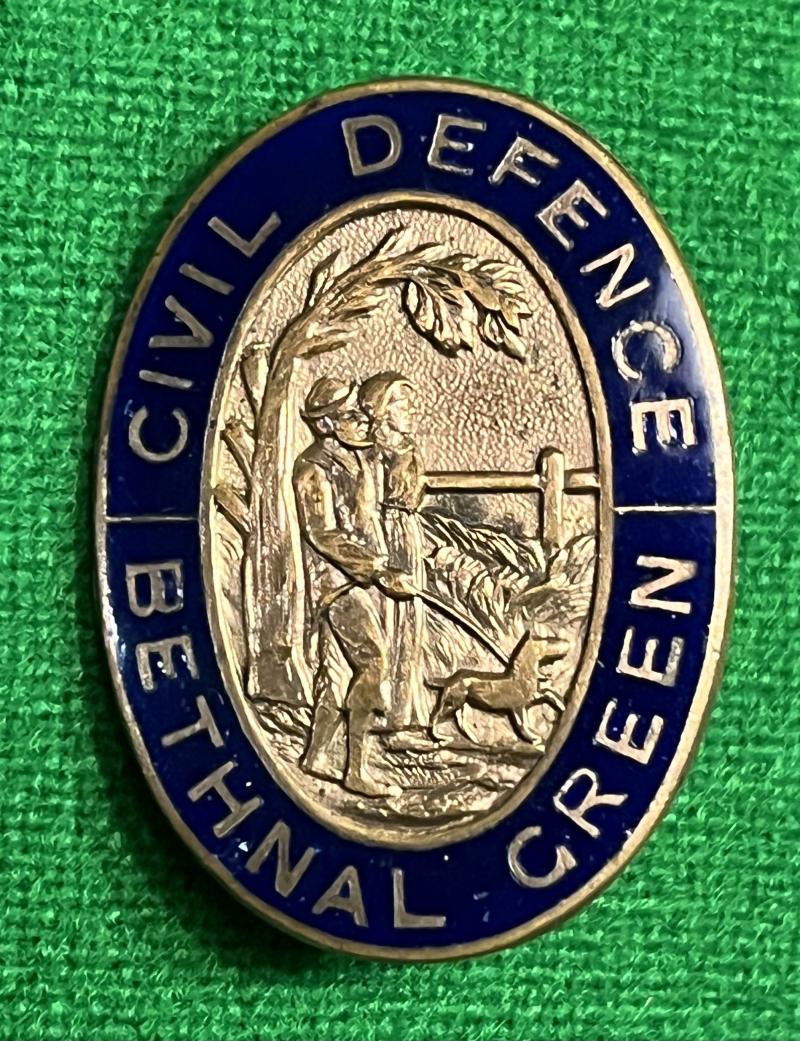 Bethnal Green Civil Defence Beret Badge