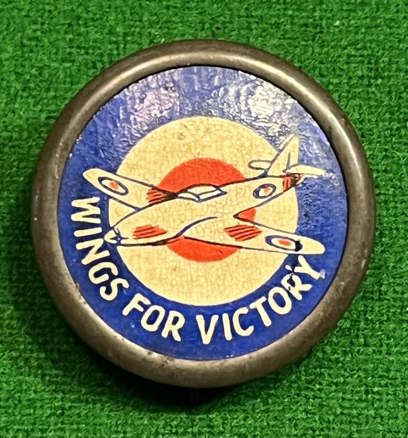 Wings For Victory Lapel Badge.