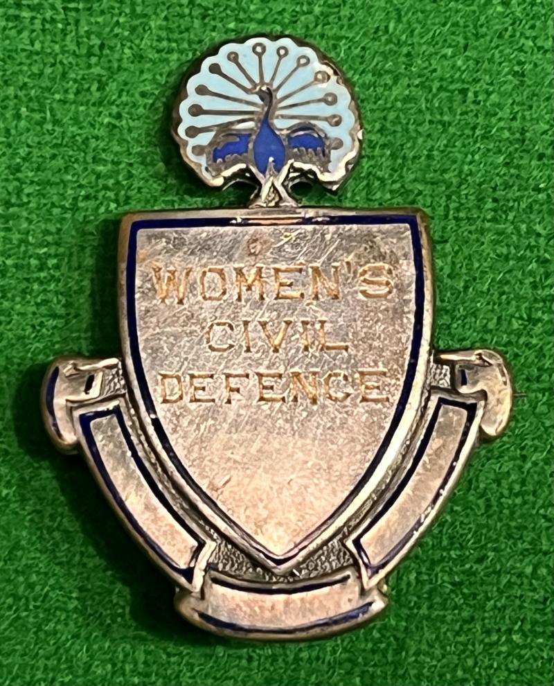 Women's Civil Defence Lapel badge.