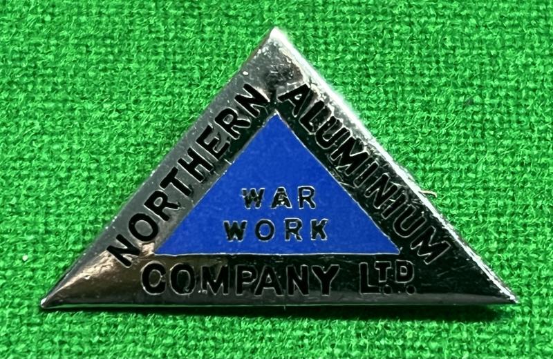 Northern Aluminium Co.Ltd War Work Badge.