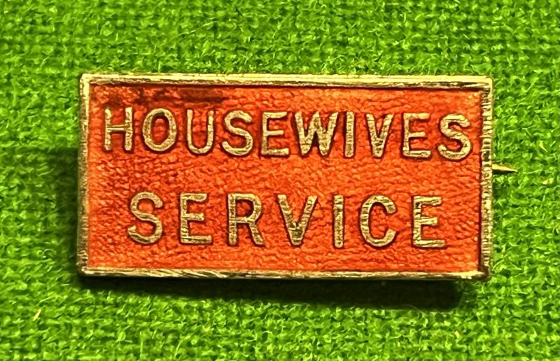 WVS Housewives Sevice lapel badge.