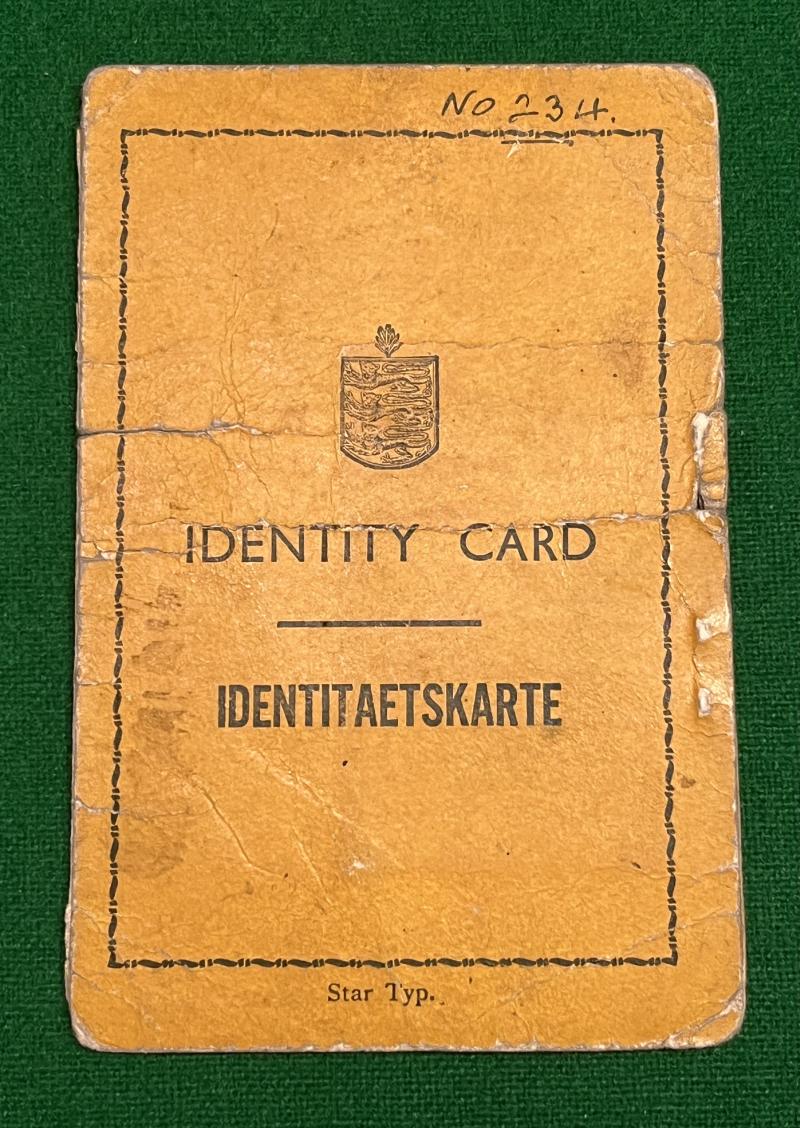 Wartime Guernsey Identity Card.