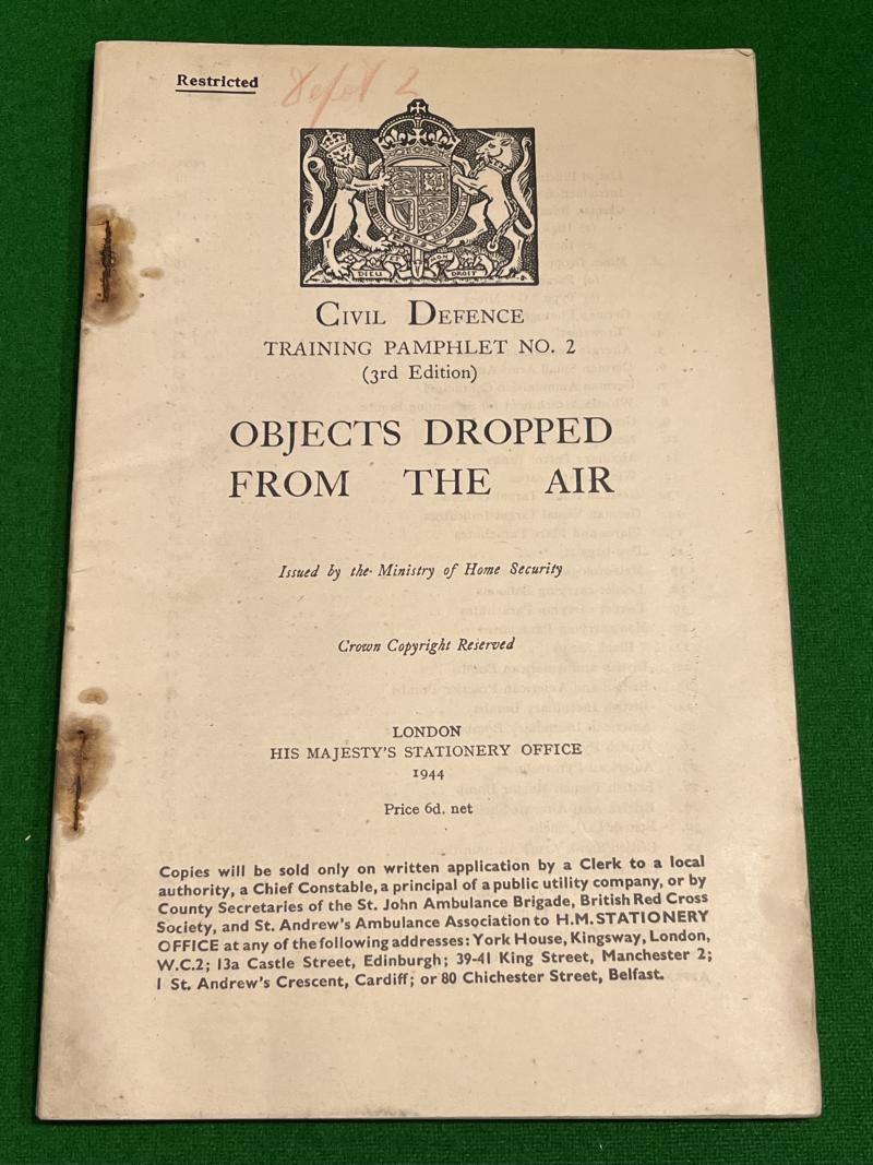 CD Training Pamphlet No2. Objects Dropped from the Air.