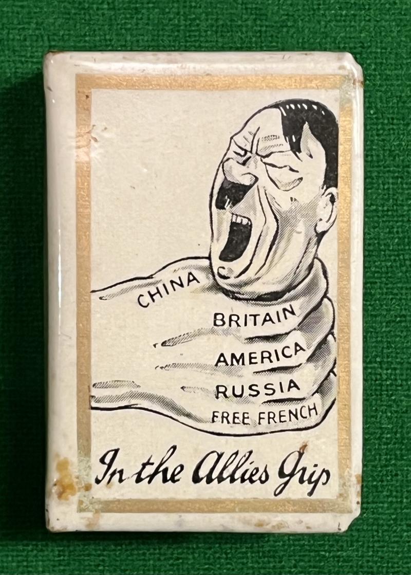 Anti-Axis satirical matchbox cover.