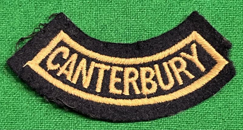 Civil Defence Area title ' Canterbury '.