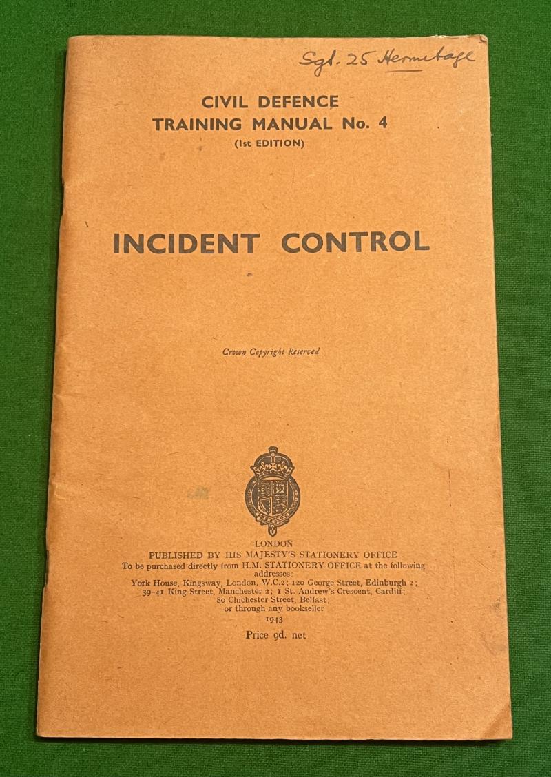 Incident Control, CD Training Manual.