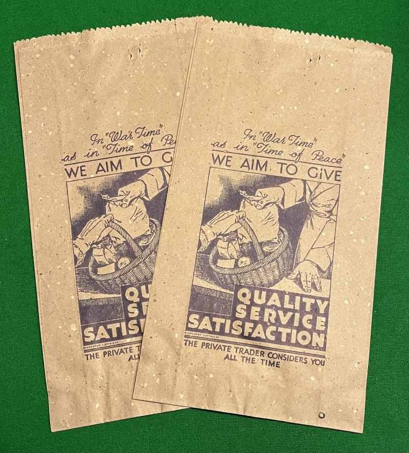 Wartime Brown Paper Bags.