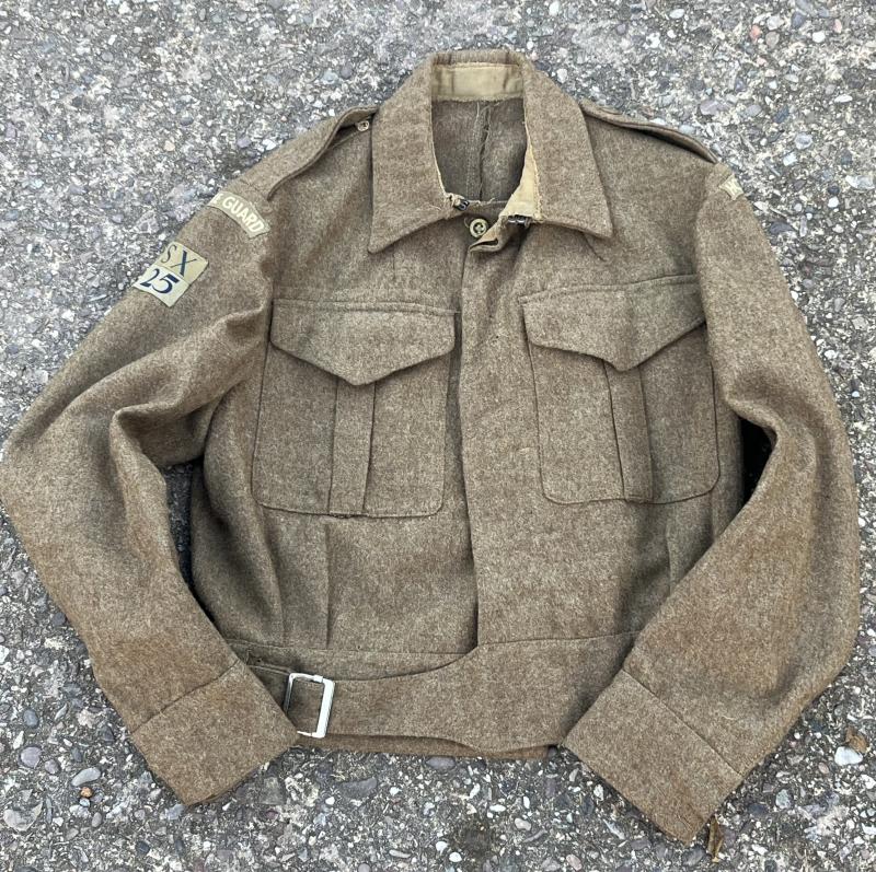 25th (2nd Southern Railway) Battalion, Sussex Home Guard Tunic.