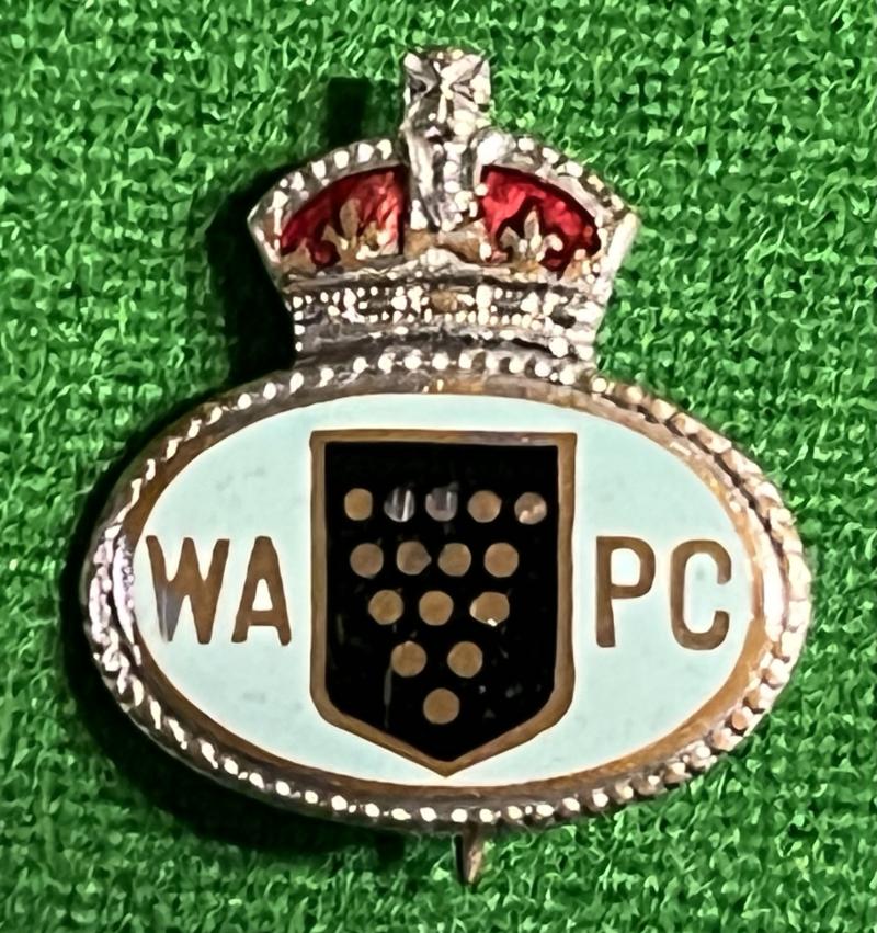 Cornwall W.A.P.C. Lapel Badge.