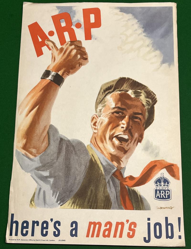 ' Here's a Man's Job ! ' ARP Recruiting Poster.