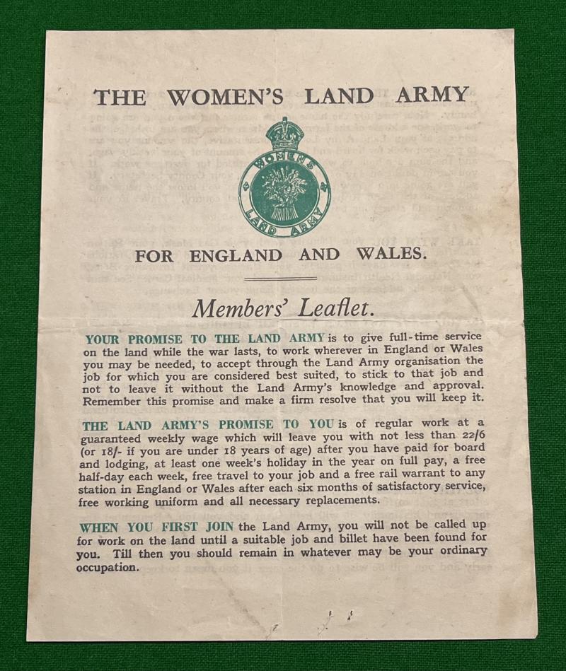 WLA Members' Leaflet.