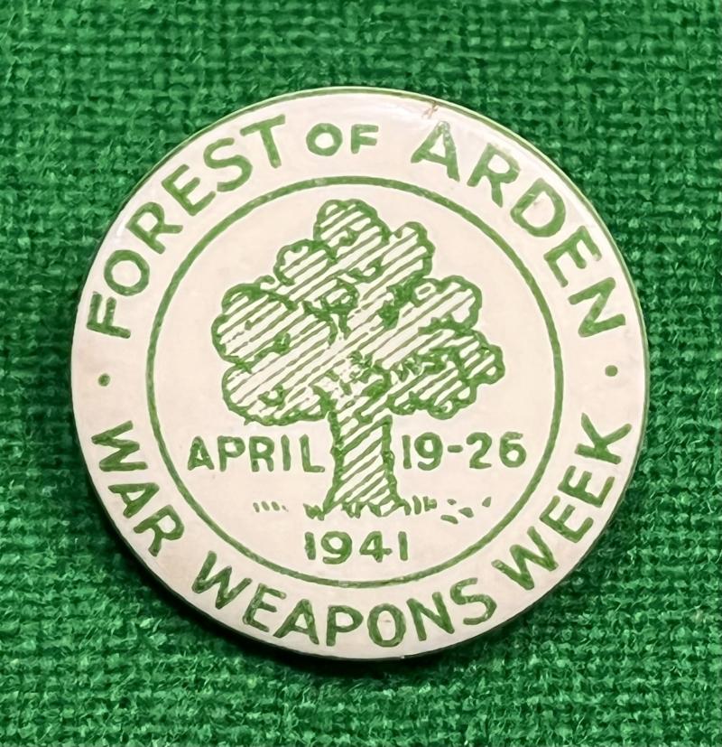 Forest of Arden War Weapons Week badge.
