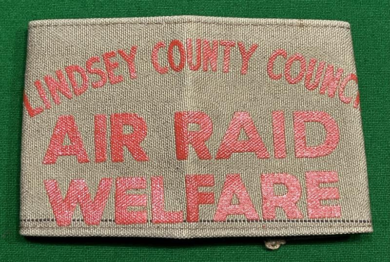 Lindsey CC Air Raid Wefare Armband.