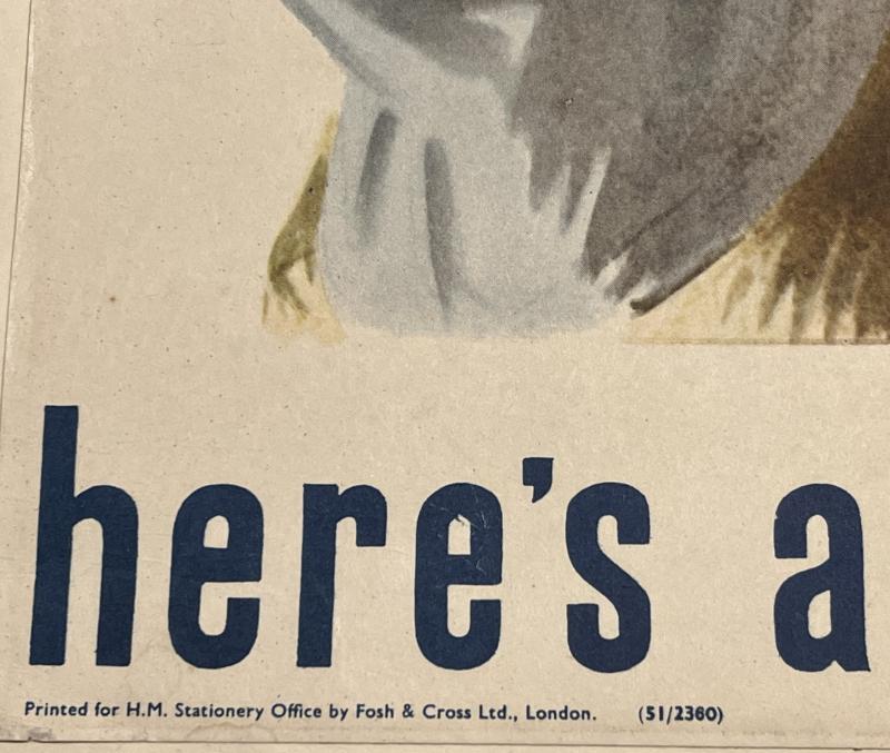 ' Here's a Man's Job ! ' ARP Recruiting Poster.