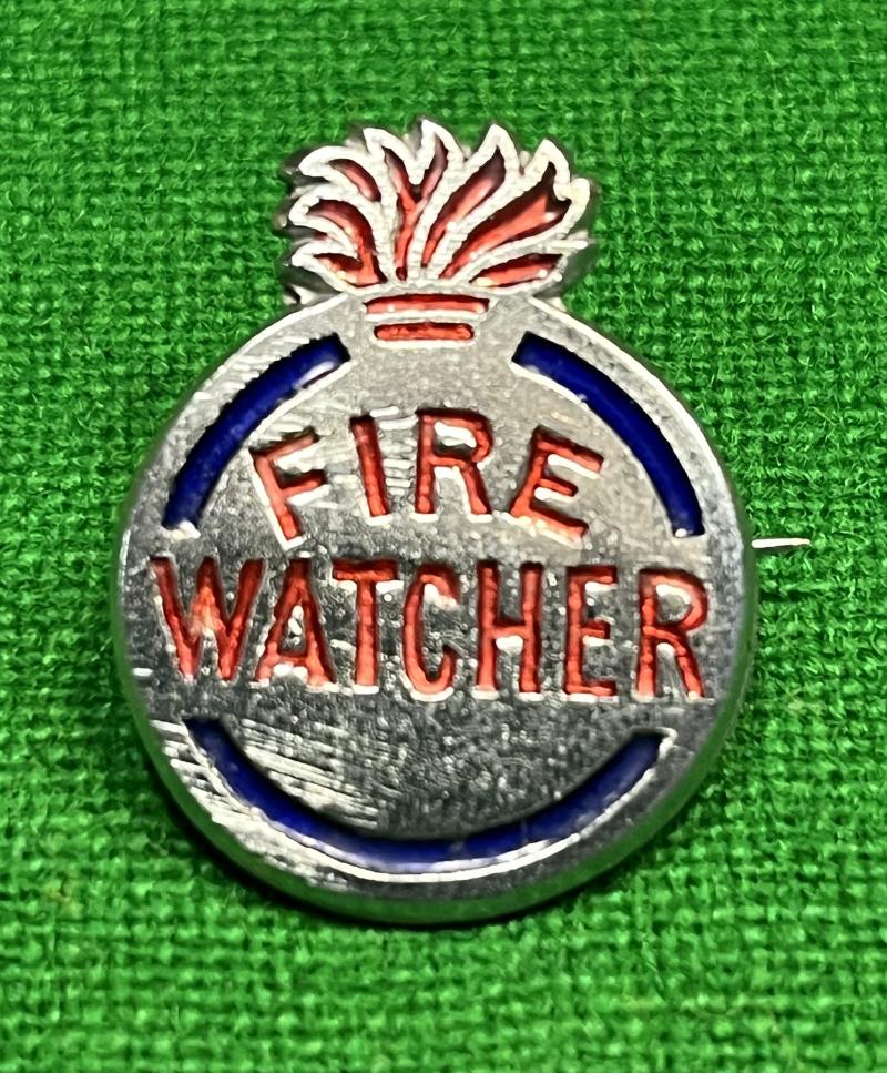 Fire Watcher lapel badge.