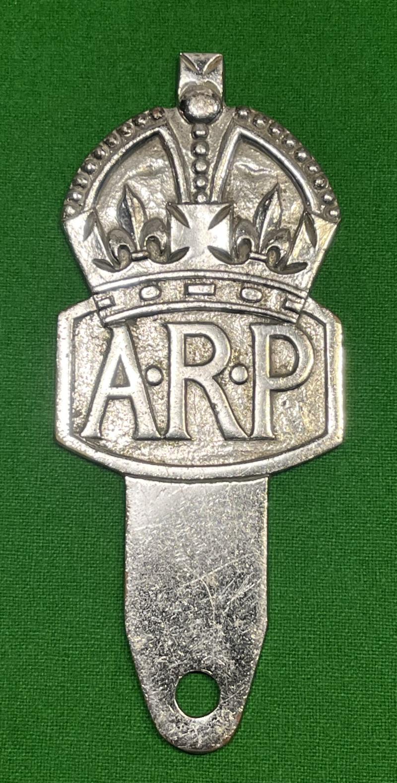 A.R.P. Car badge.