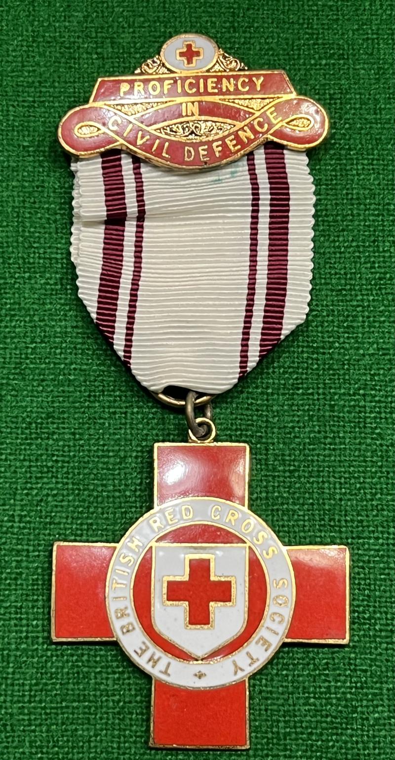 British Red Cross Medal for Proficiency in Civil Defence.