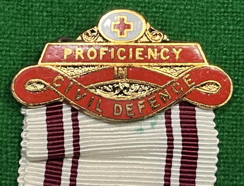 British Red Cross Medal for Proficiency in Civil Defence.
