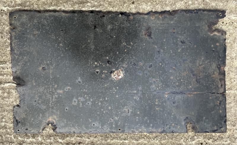 Public Shelter Enamel sign.