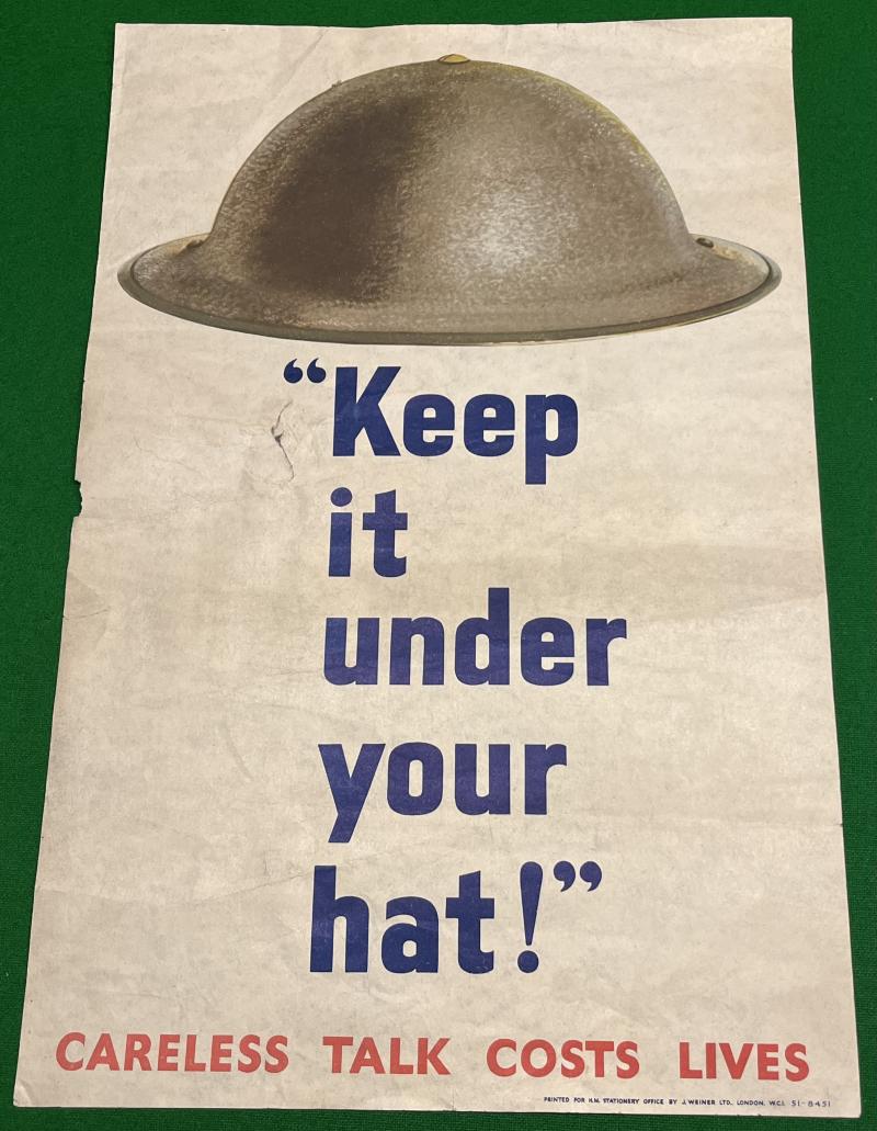 Careless Talk Costs Lives poster.