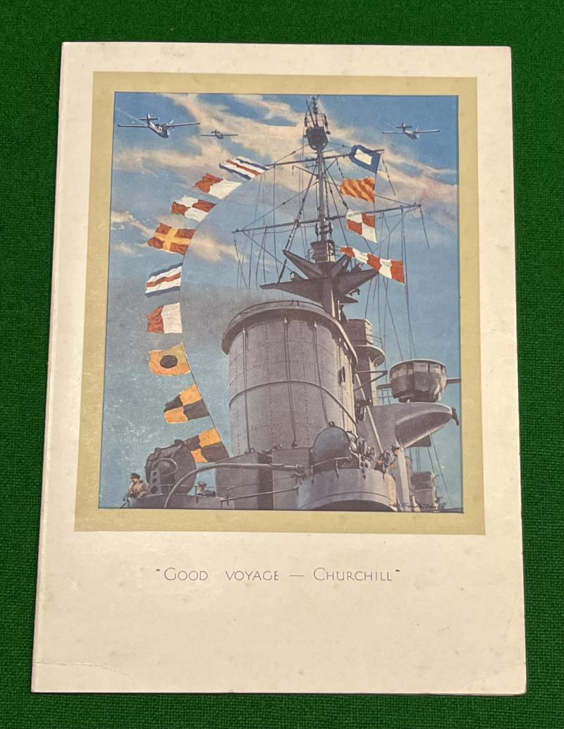 1941 Christmas Card with a Churchillian/Naval theme.