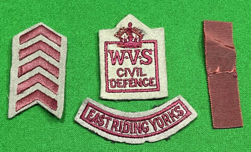 WVS East Riding of Yorkshire Civil Defence insignia.