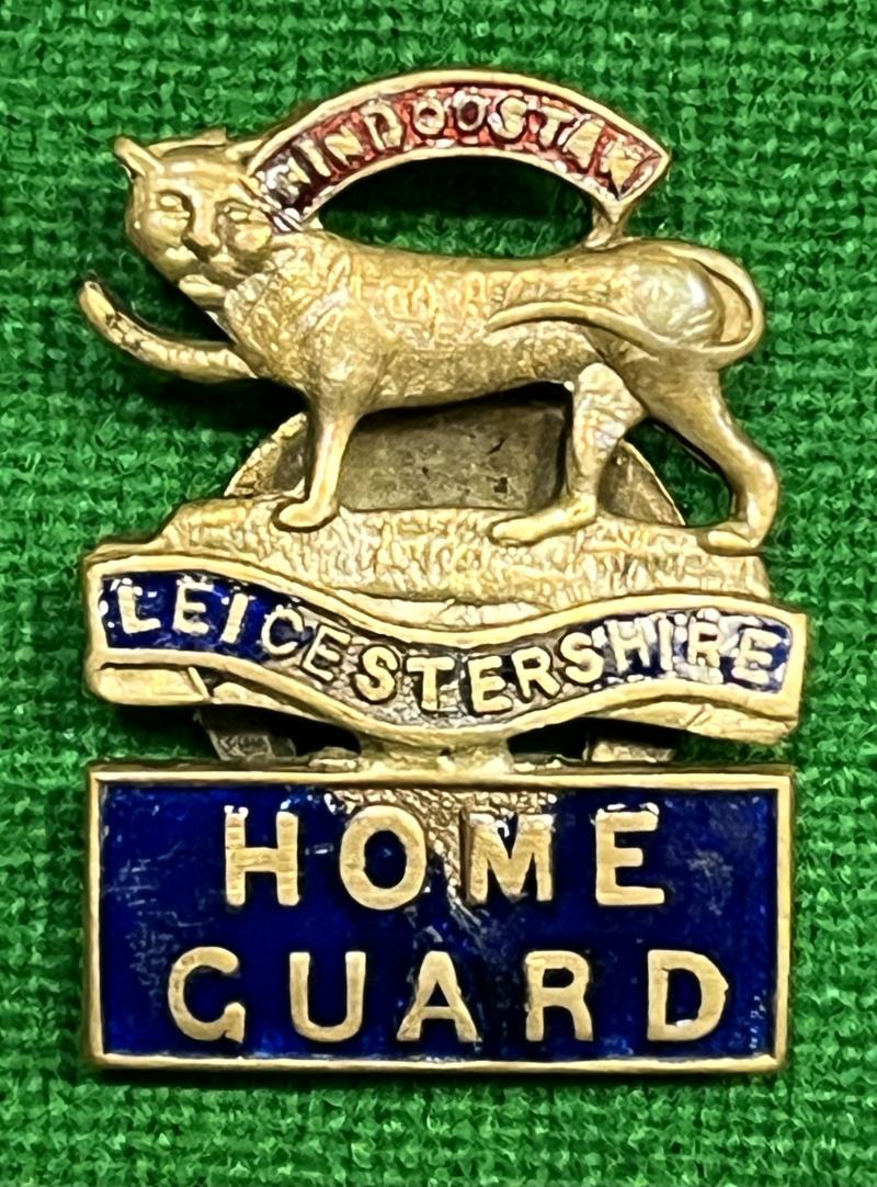 Leicestershire Home Guard Lapel badge.