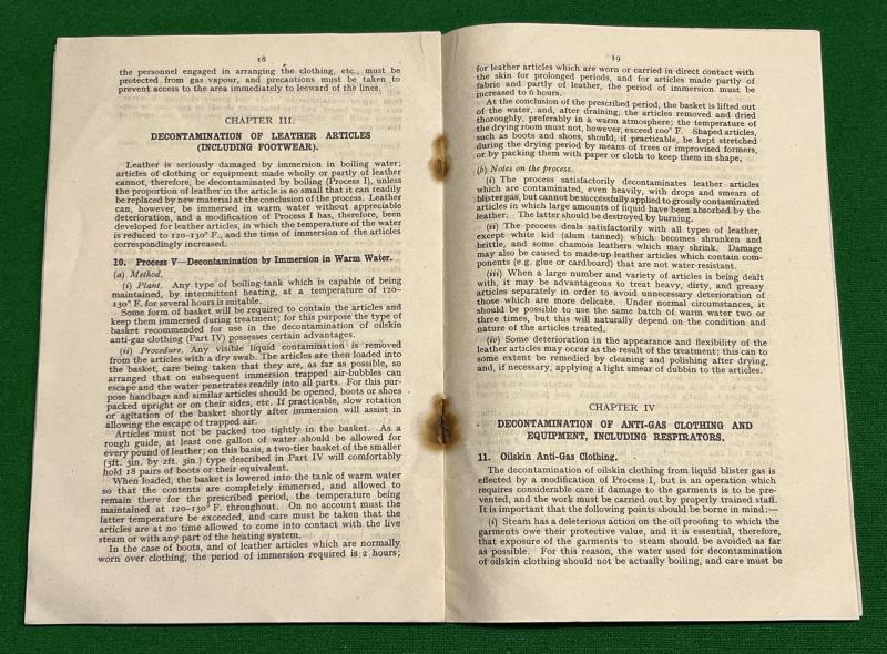 ARP Handbook No.4A Decontamination of clothing....