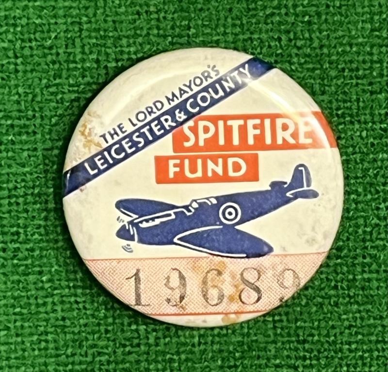 Leicester Spitfire Fund badge.