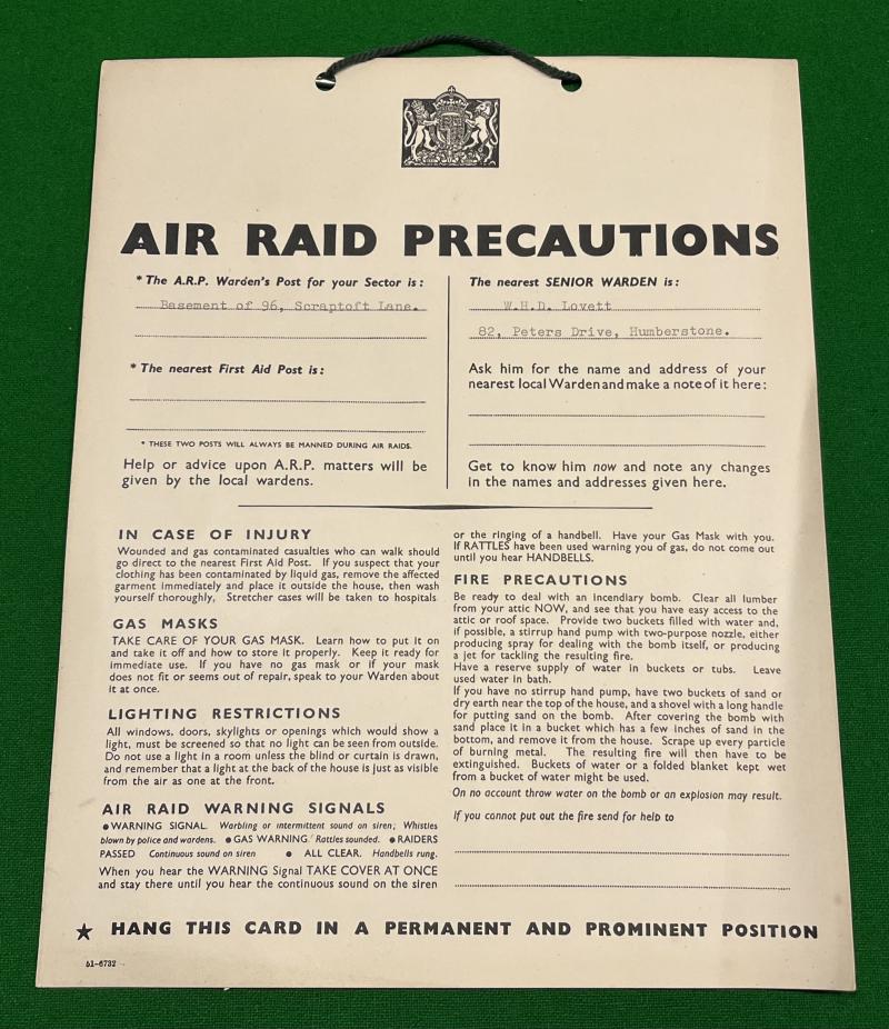 ARP Information display card - Leicester.