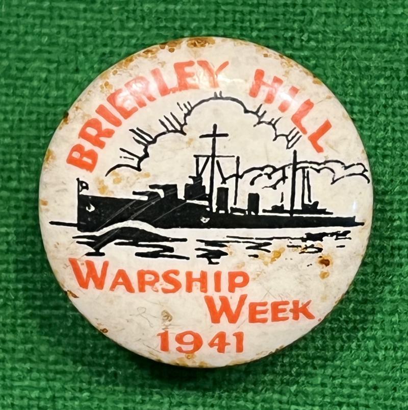 Brierley Hill Warship Week badge.