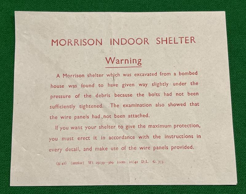 Morrison Shelter Notice.