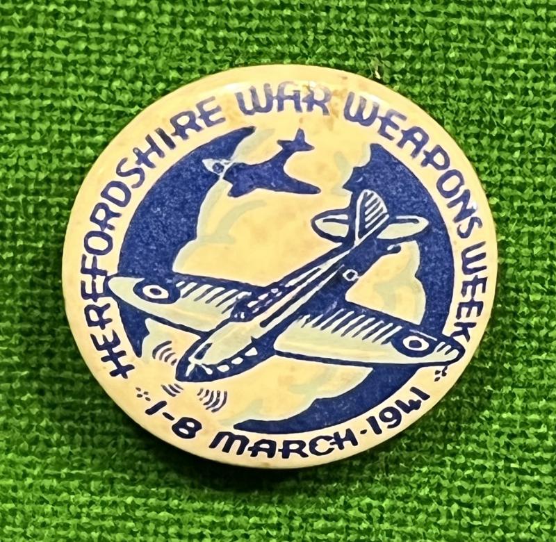 Herefordshire War Weapons Week badge.