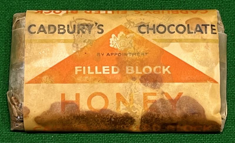 Wartime Cadbury's Honey Filled Block Chocolate.