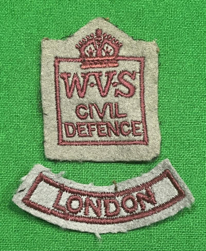 WVS London Civil Defence arm badge.