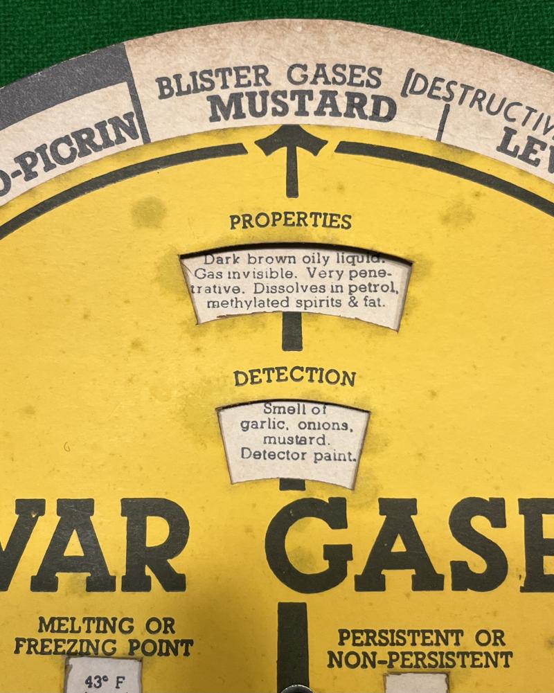 War Gases identifier disc.