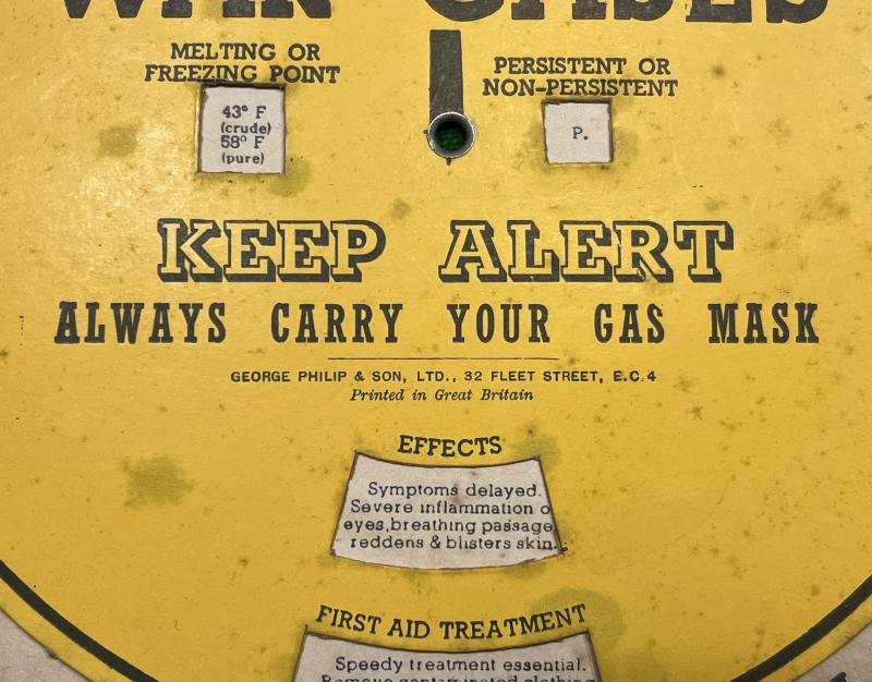 War Gases identifier disc.