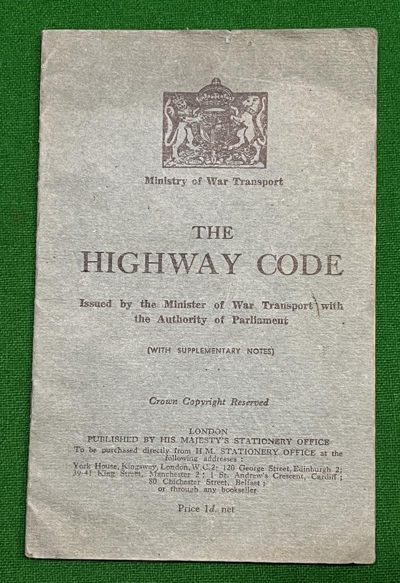 Wartime Highway Code.
