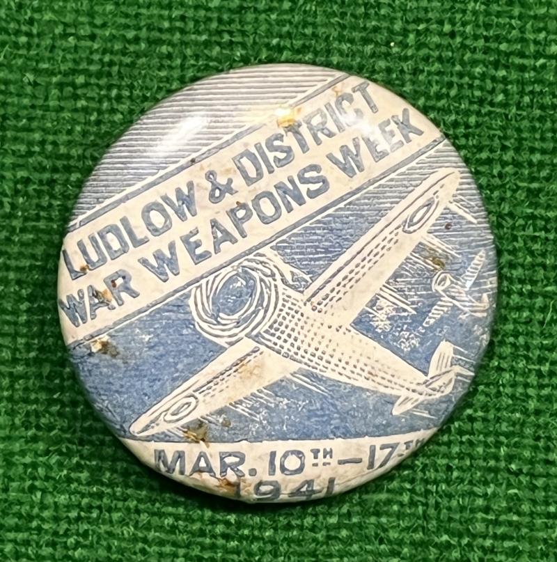 Ludlow & District War Weapons Week badge.