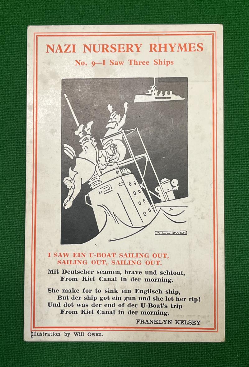 Comic Postcard - Nazi Nursery Rhymes.